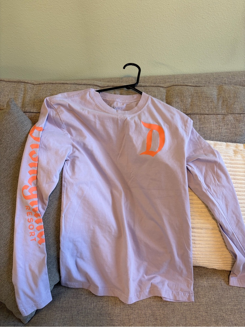 Lavender Disneyland Long-Sleeve Tee